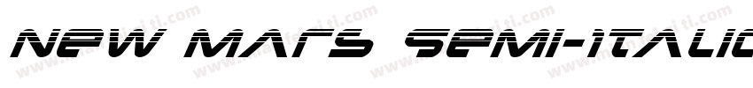 New Mars Semi-Italic字体转换